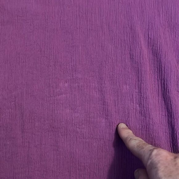 Soft Surroundings Boho Purple Ruffle Hem Tunic Top Casual Feminine Contemporary - Picture 8 of 11